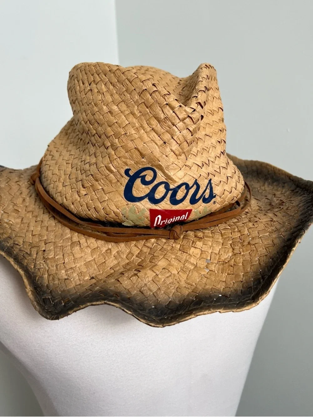Coors Straw Cowboy Hat Western Festival Country Concert 22.5” - Picture 5 of 7